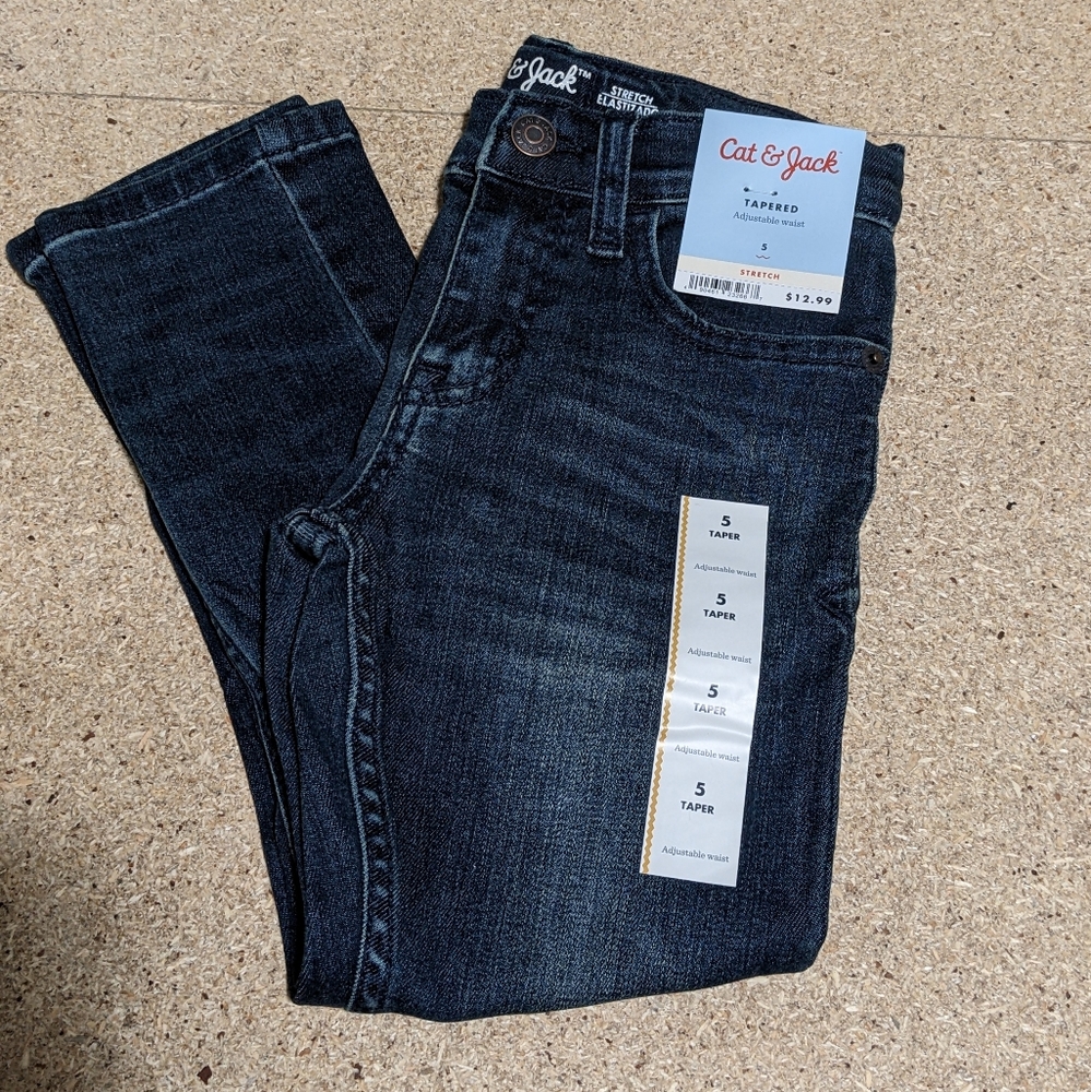 Cat & Jack Boys Tapered Jeans size 5